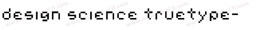 design science truetype字体转换